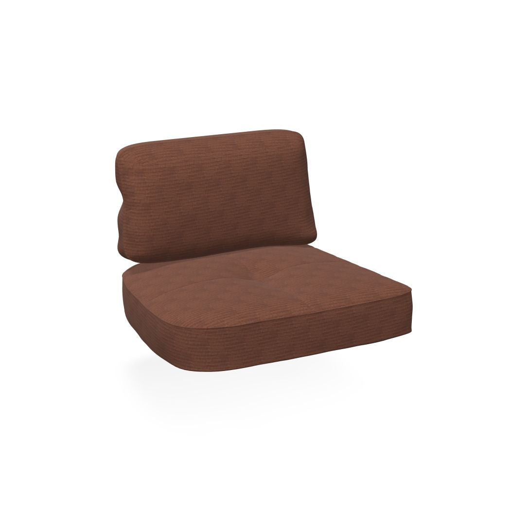 Emu C/6057 Twins Coussin Assise et Dossier Gauche pour Canapé 2/3 places Premium BRICK RED 600/31 (Cat.E)