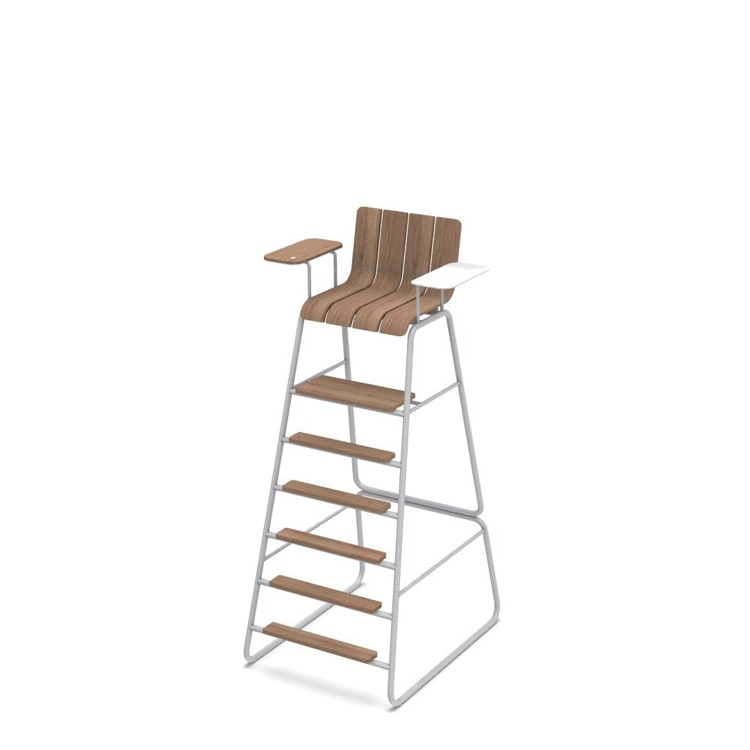 Ethimo Ace Chaise d'arbitre en Natural Teak WarmWhite