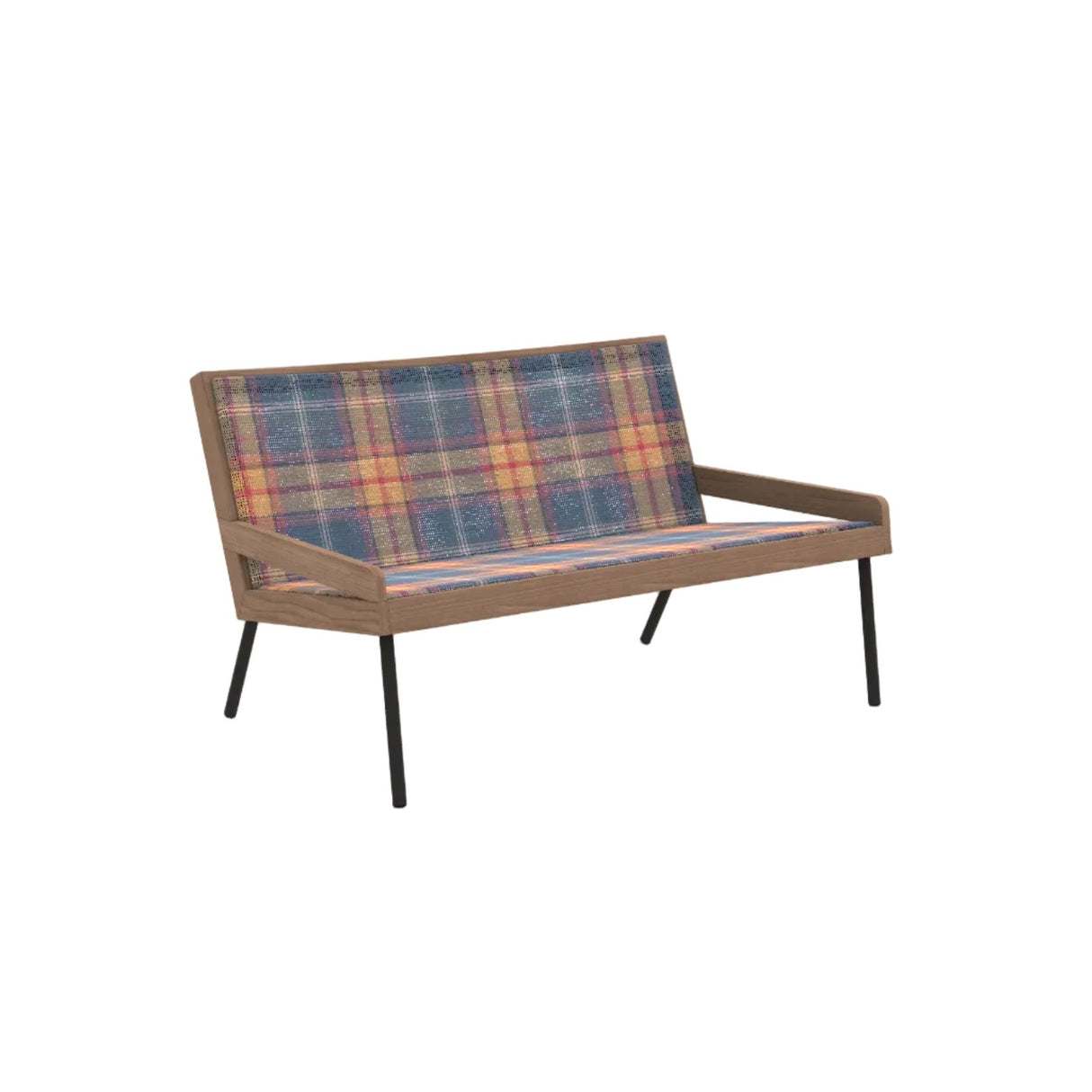 Ethimo Allaperto Mountain Tartan Canapé 2 places, Coussins non inclus