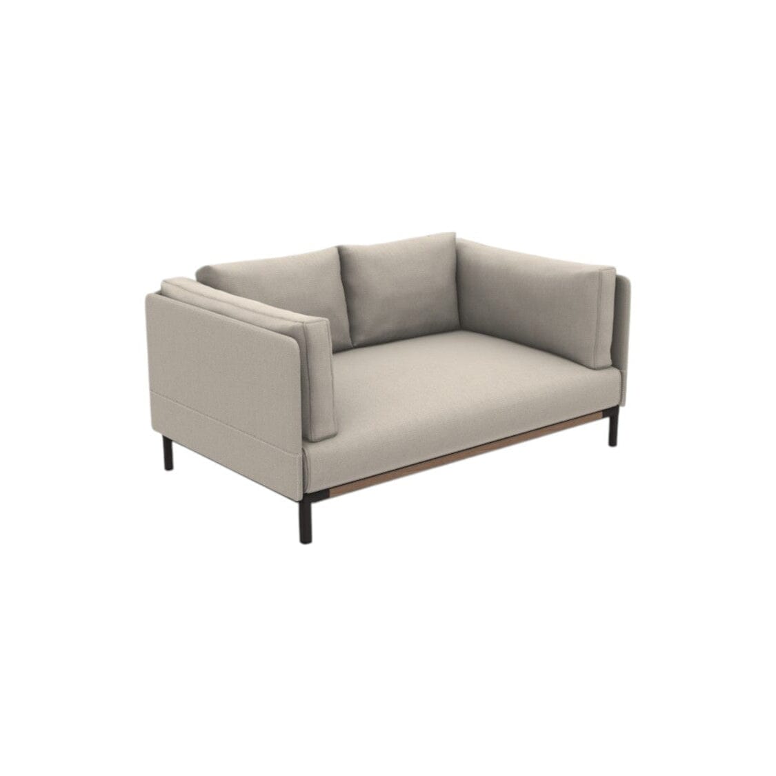 Ethimo Baia Canapé 2 places Alu Carbon + Teak Maiorca