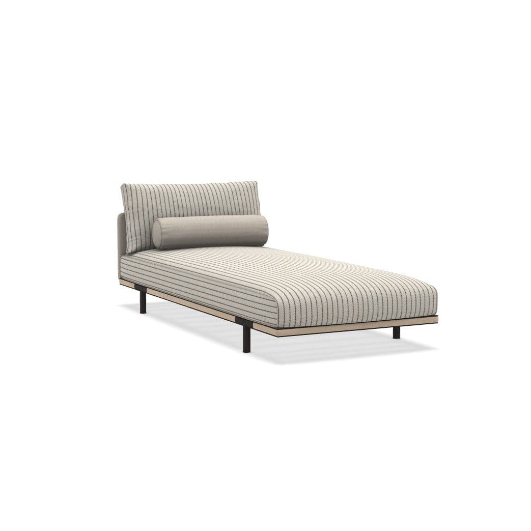 Ethimo Baia Chaise longue Alu Carbon + Accoya Navy / Maiorca