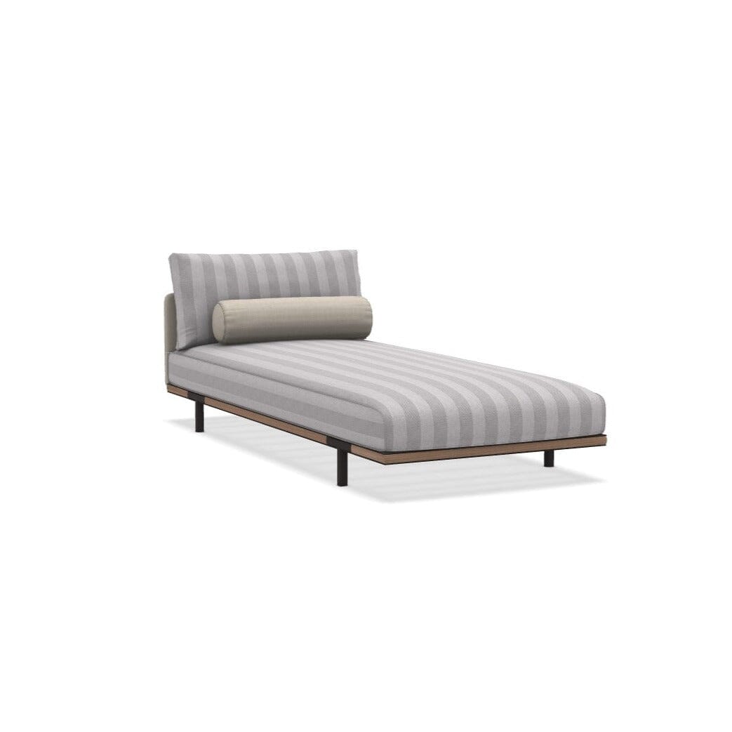 Ethimo Baia Chaise longue Alu Carbon + Teak Cruise / Maiorca