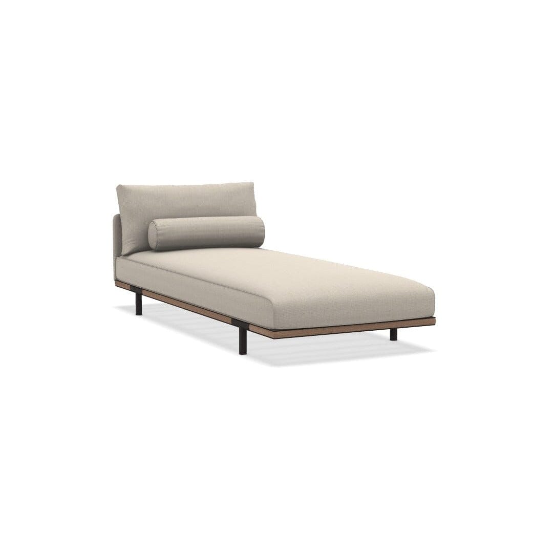Ethimo Baia Chaise longue Alu Carbon + Teak Maiorca