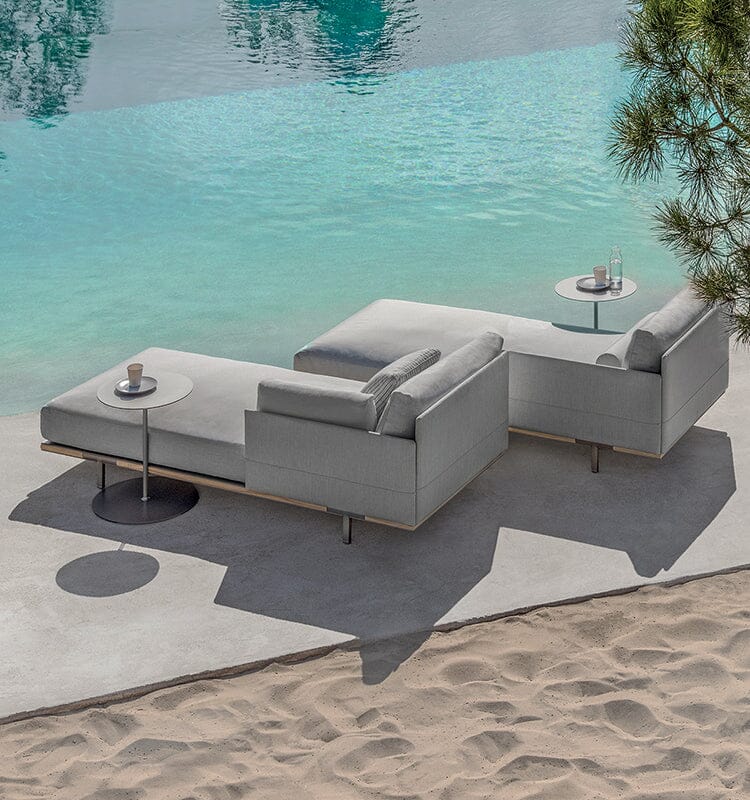 Ethimo Baia Daybed Méridienne gauche/droite avec coussins