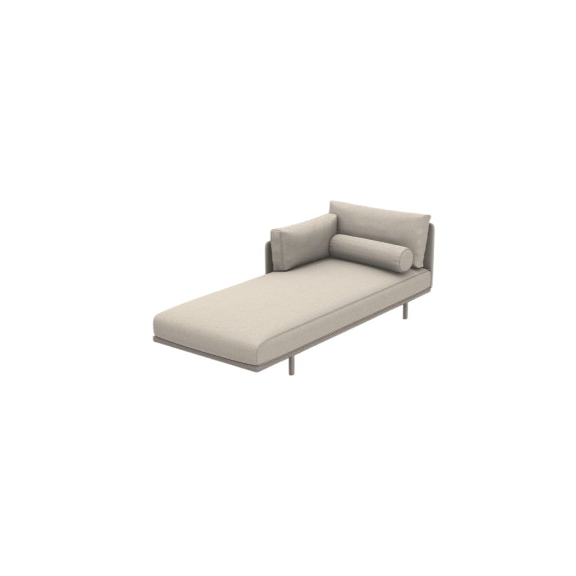 Ethimo Baia Méridienne gauche/droit Alu Silver Maiorca Droit