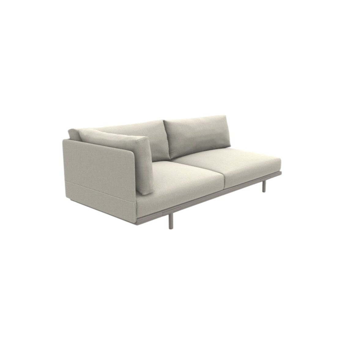 Ethimo Baia Module 2 places gauche/droit Alu Silver Maiorca Droit