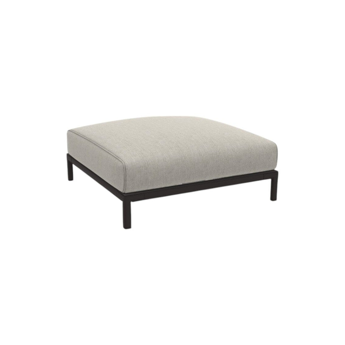 Ethimo Baia Pouf 90x90cm Alu Carbon Linen