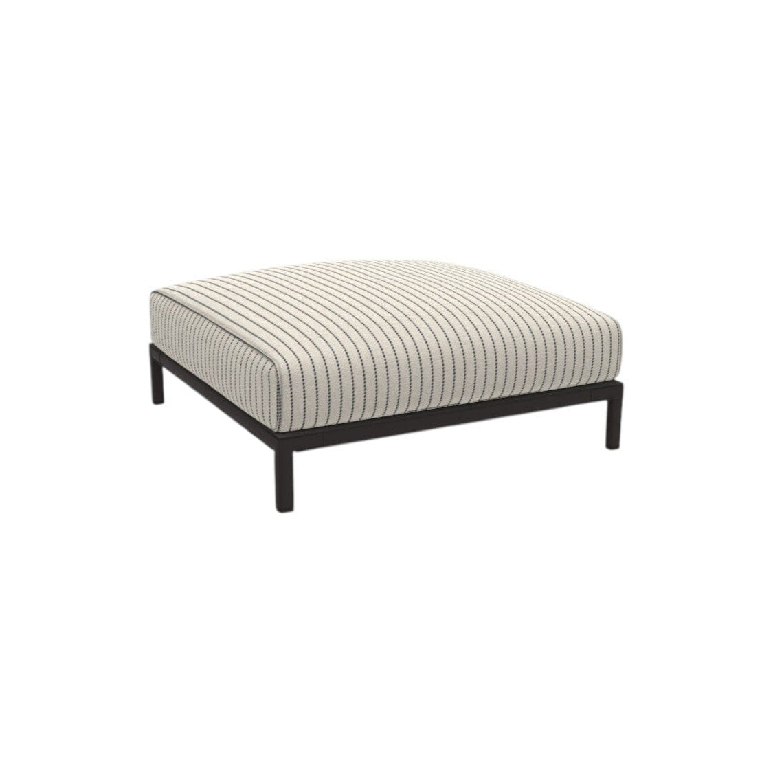 Ethimo Baia Pouf 90x90cm Alu Silver Linen