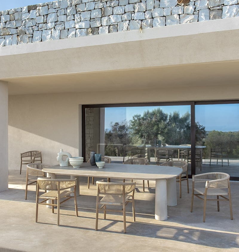 Ethimo Bold Table repas 280x150cm h:74cm