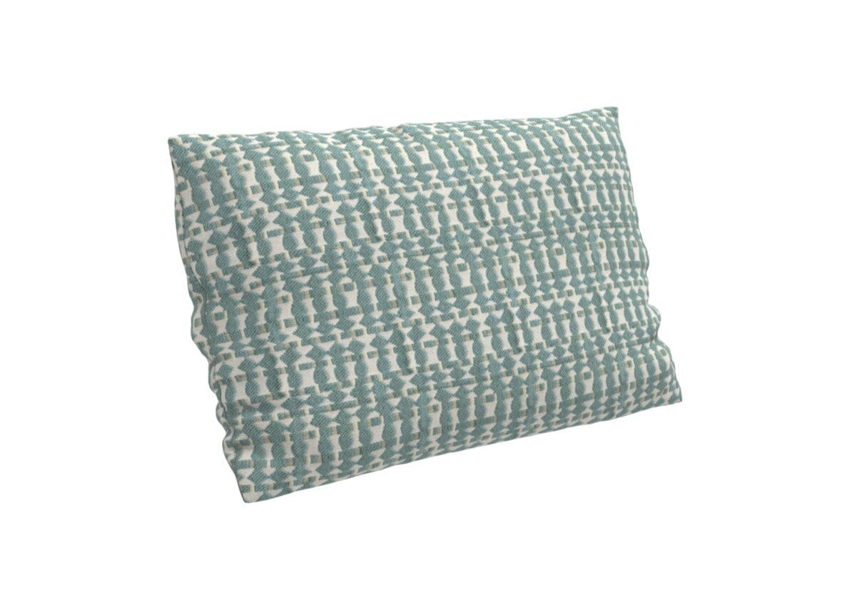 Ethimo Calipso Coussin déco rectangulaire 50x30cm Polyolefin Elitis Corsaro Acquamarine O11440