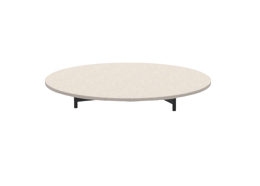 Ethimo Calipso Table ronde Ø53cm H:7cm Dark Grey Ceramic Stone Ice White