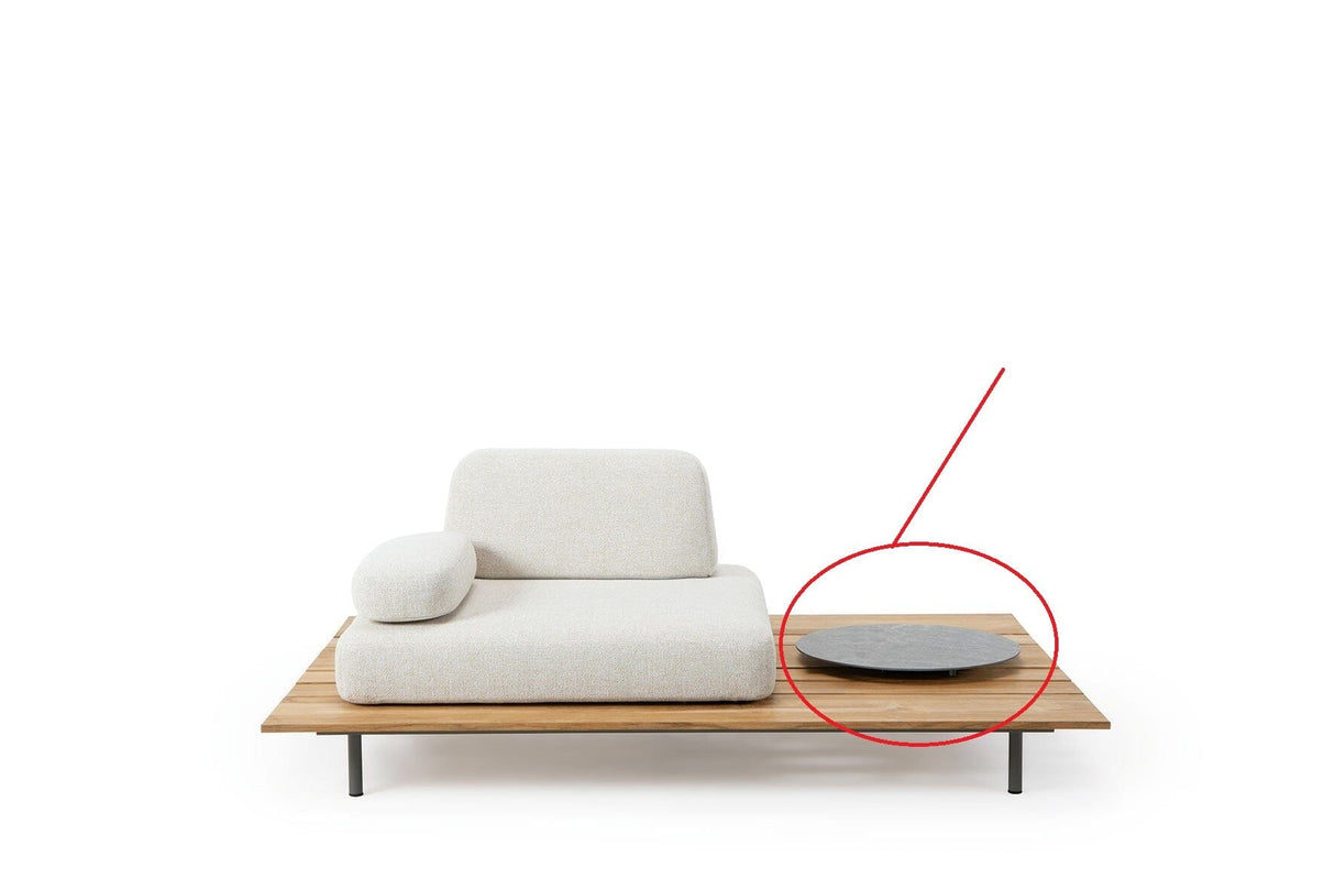 Ethimo Calipso Table ronde / Plateau Ø53cm H:7cm à poser sur structure canapé