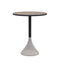Ethimo Concreto Table Ø60cm H:74cm Dark Grey Pickled Teak 