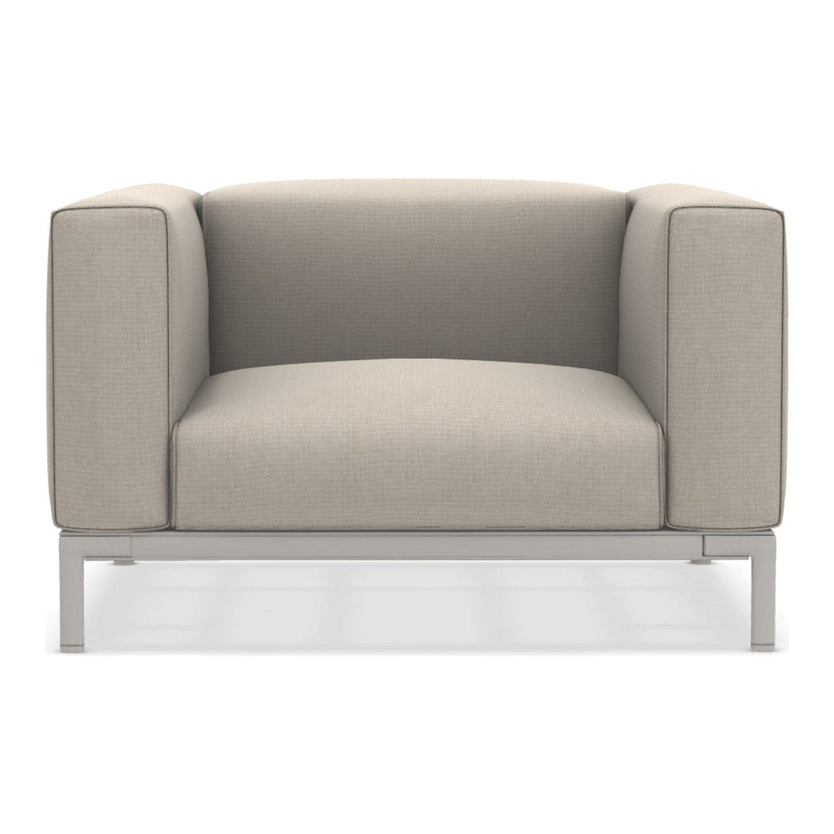 Ethimo Costiera Fauteuil Club lounge XL Alu Limestone White Maiorca