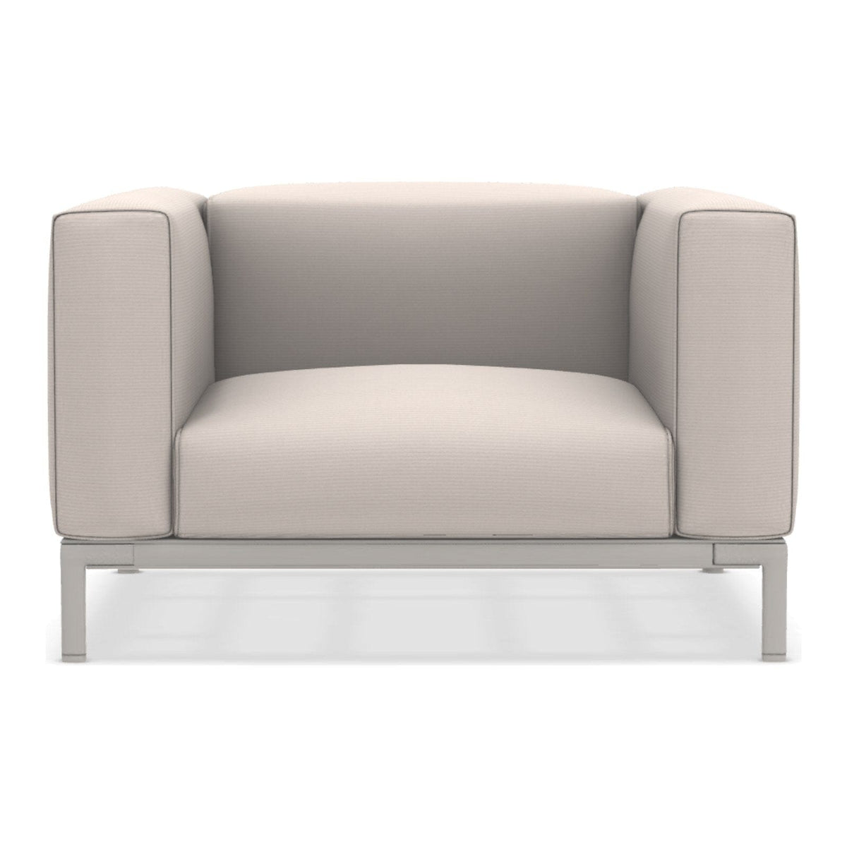 Ethimo Costiera Fauteuil Club lounge XL Alu Limestone White Nature White