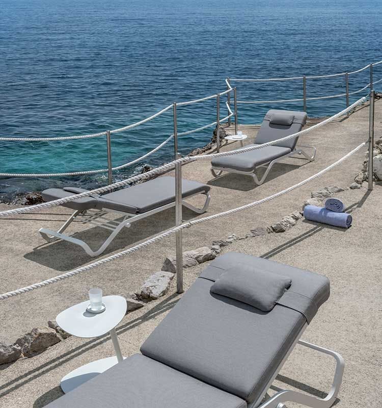 Ethimo Ocean Chaise longue, coussins non inclus