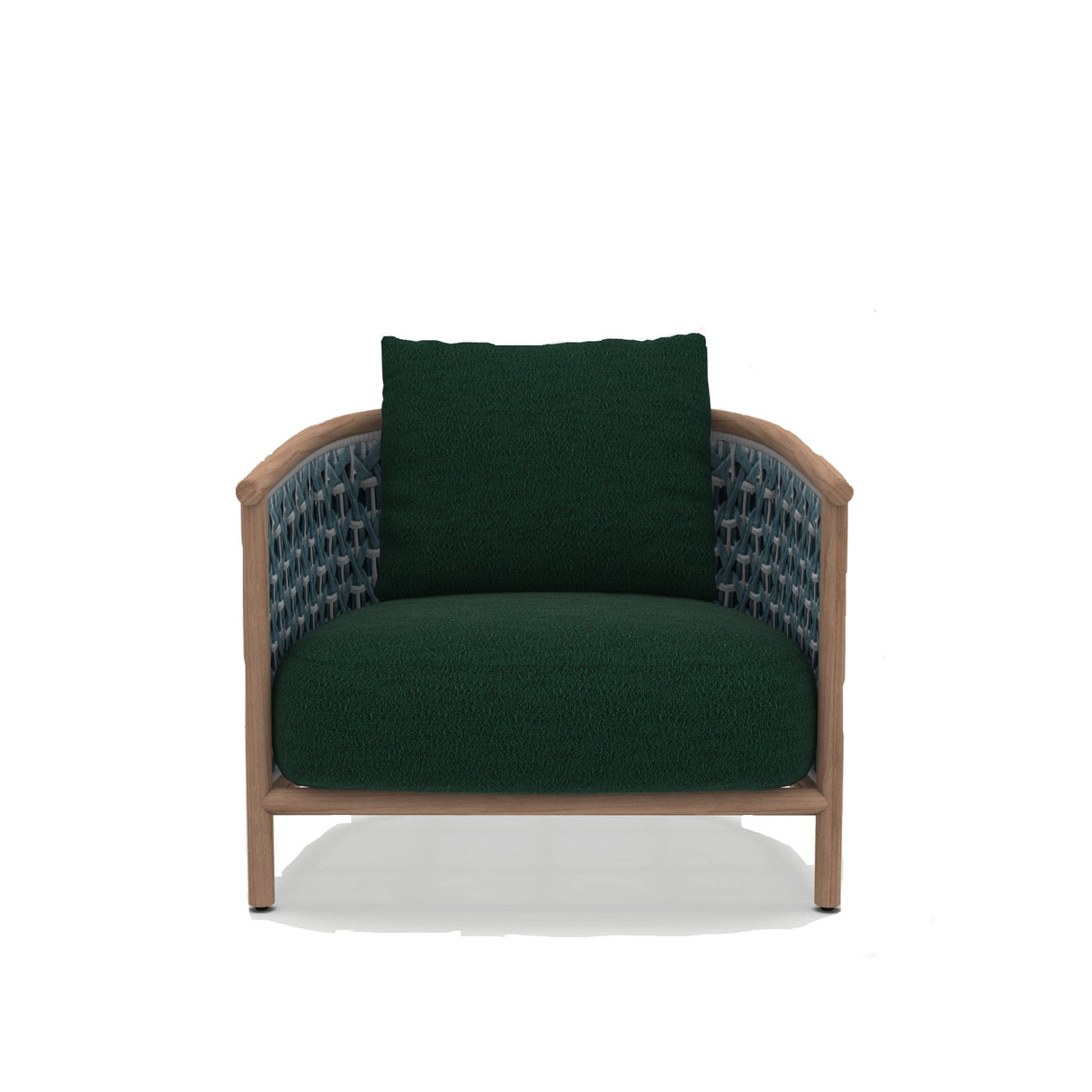 Ethimo Patio Set de coussins pour Fauteuil Club Lounge Polypropylène Waterproof Laminé Deep Green