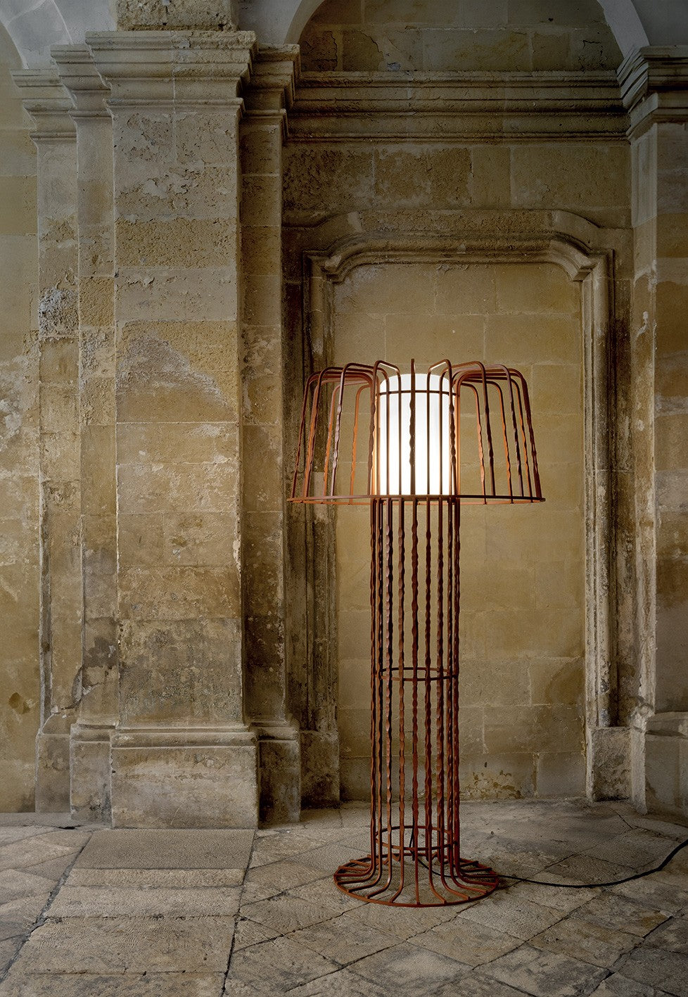 Ethimo Lustra Lampadaire pour l'extérieur h:200cm