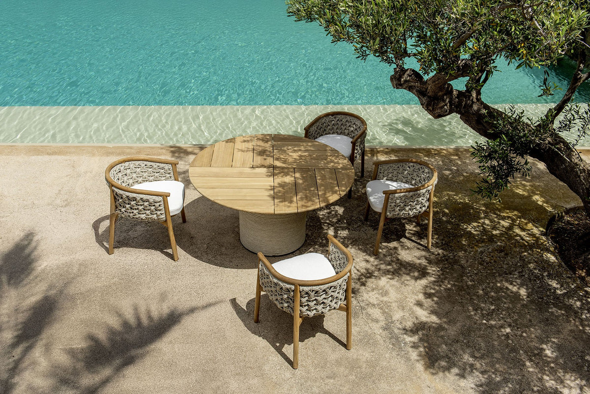 Ethimo Patio Fauteuil repas, coussins non inclus