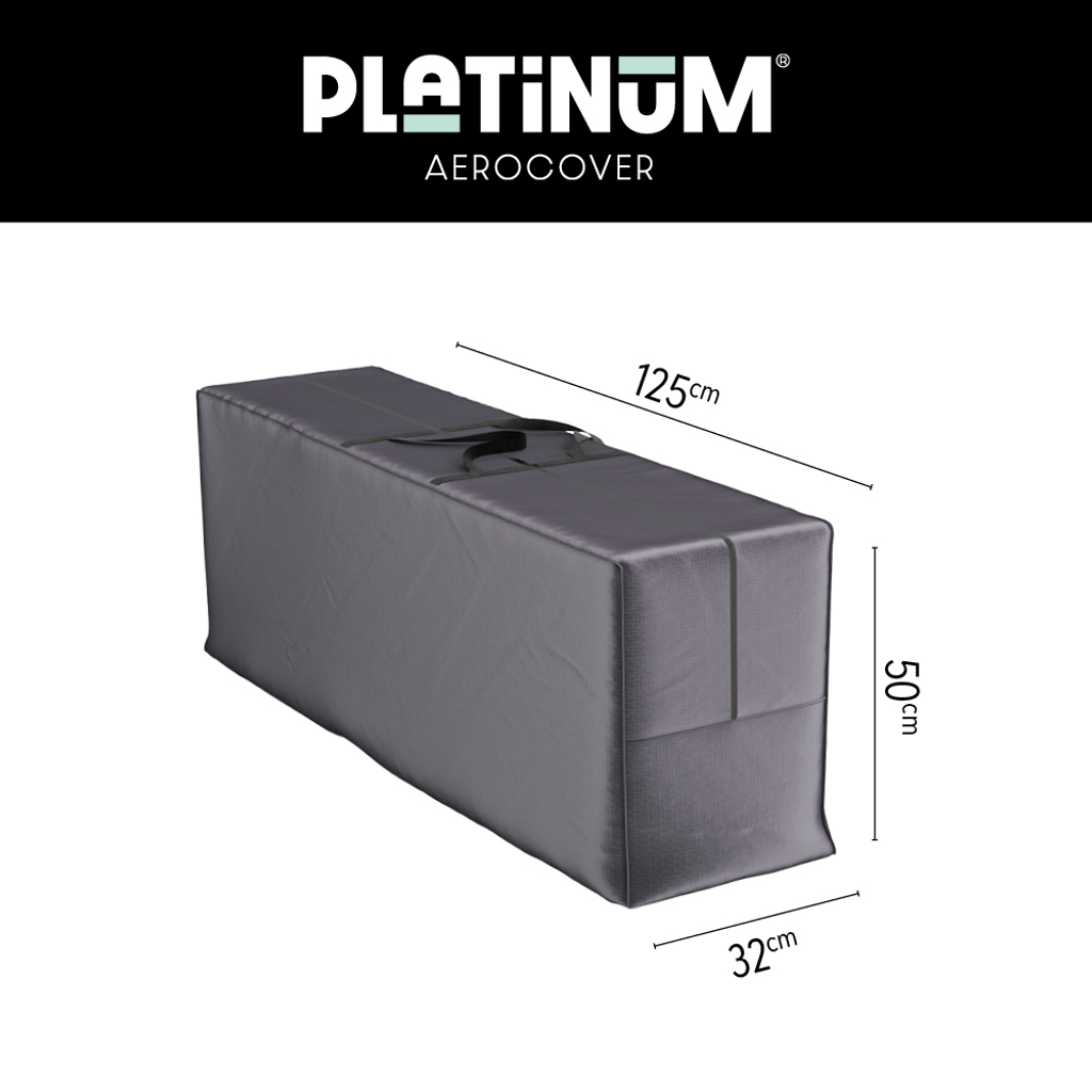 Platinum AeroCover Housse de protection Sac de transport pour coussins 125x32x50cm