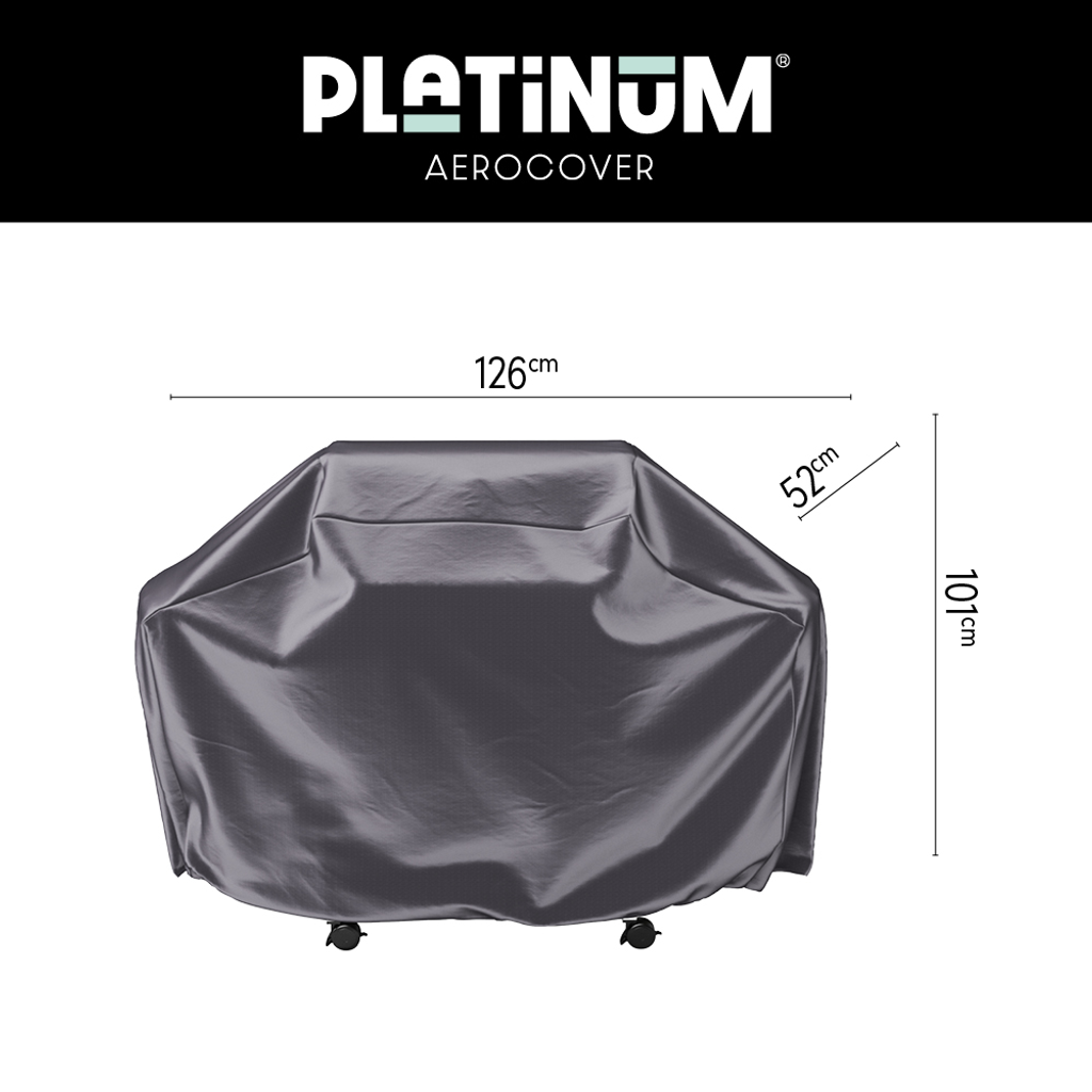 Platinum AeroCover Housse de protection pour Gril barbecue taille S 126x52cm H:101cm