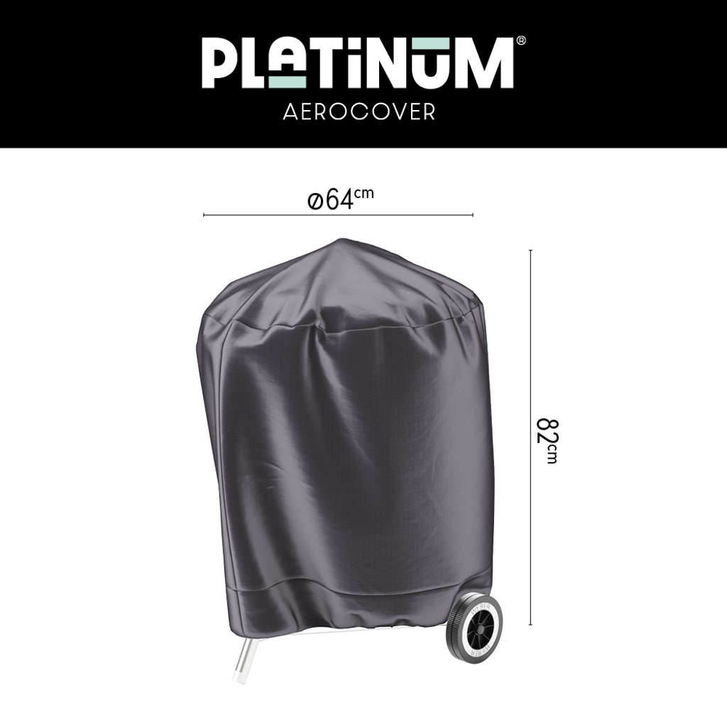 Platinum AeroCover Housse de protection pour Gril barbecue Ø64cm H:82cm