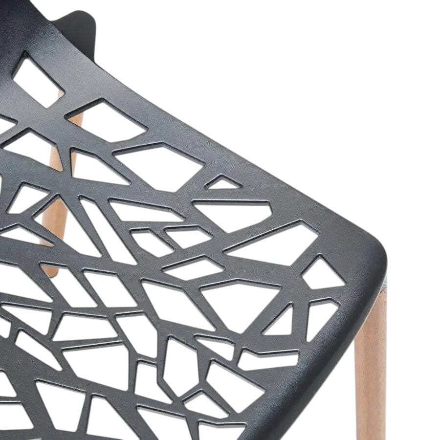 Fast Forest Iroko Chaise repas empilable