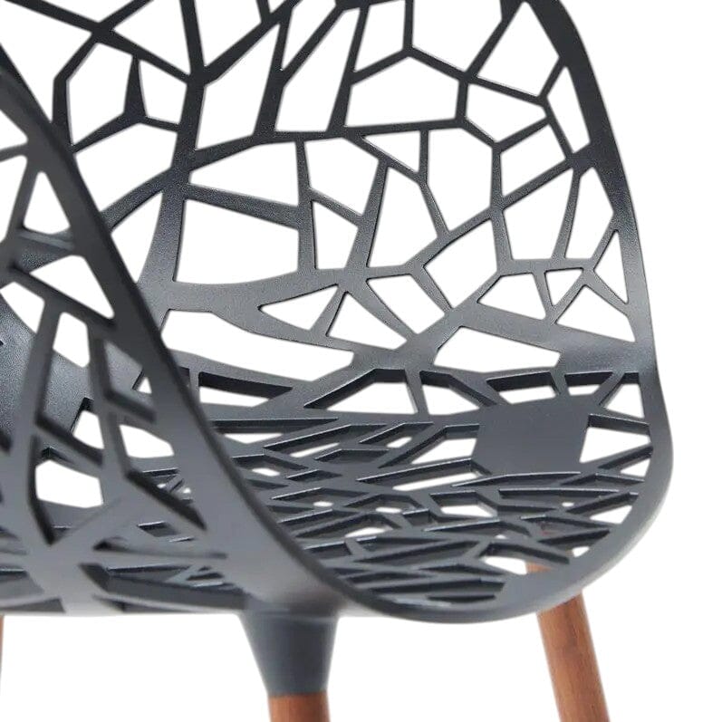 Fast Forest Iroko Fauteuil repas avec accoudoirs