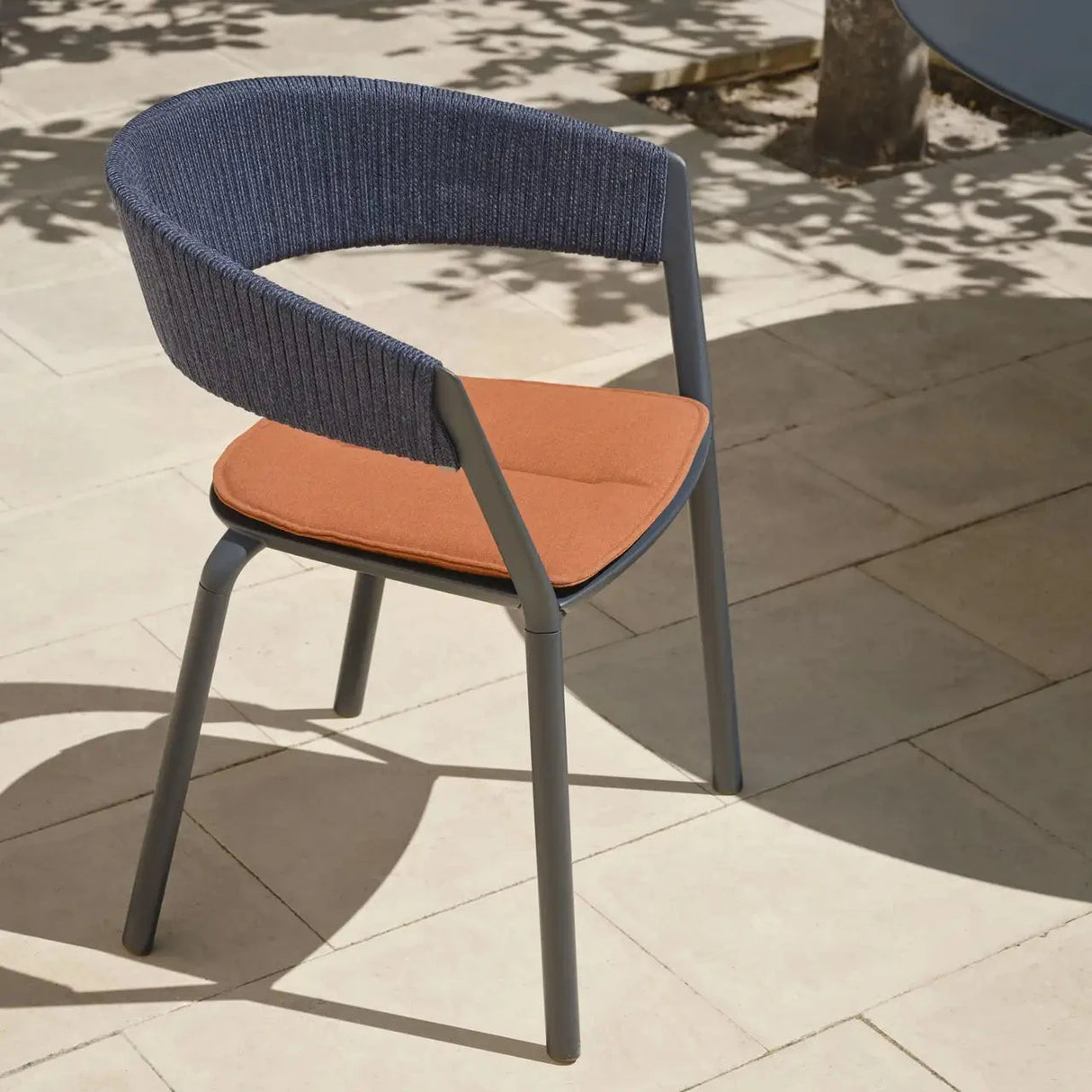 Fast Ria Fauteuil repas avec dossier Tressage cordes partiel