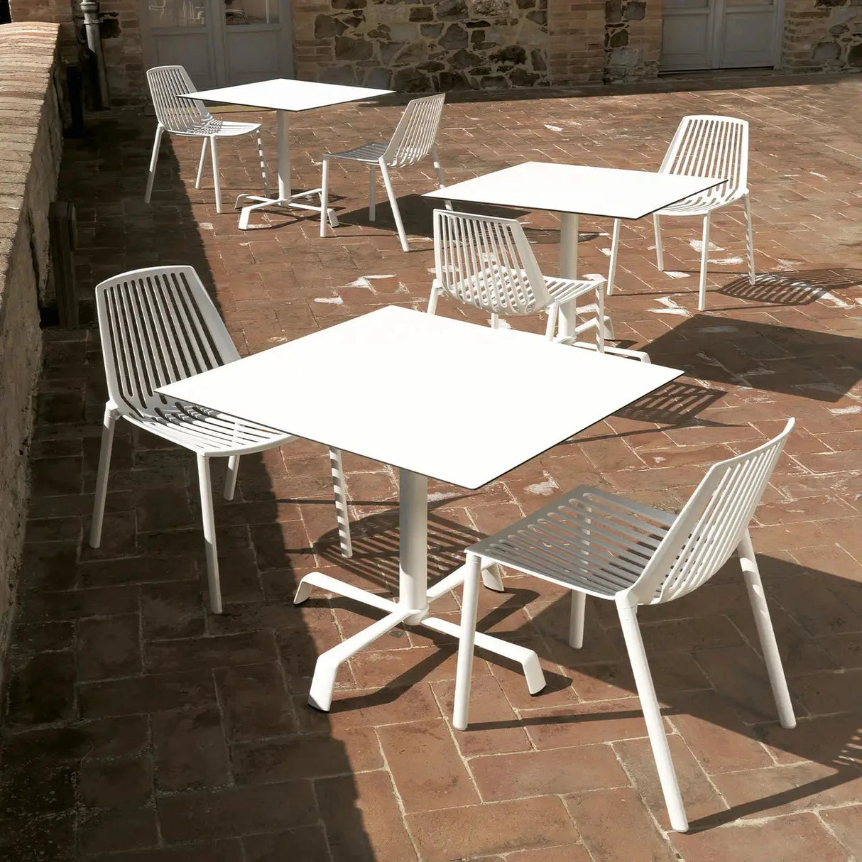 Fast Tolup Plateau HPL 80x80cm pour pieds fixes Cross/Elica