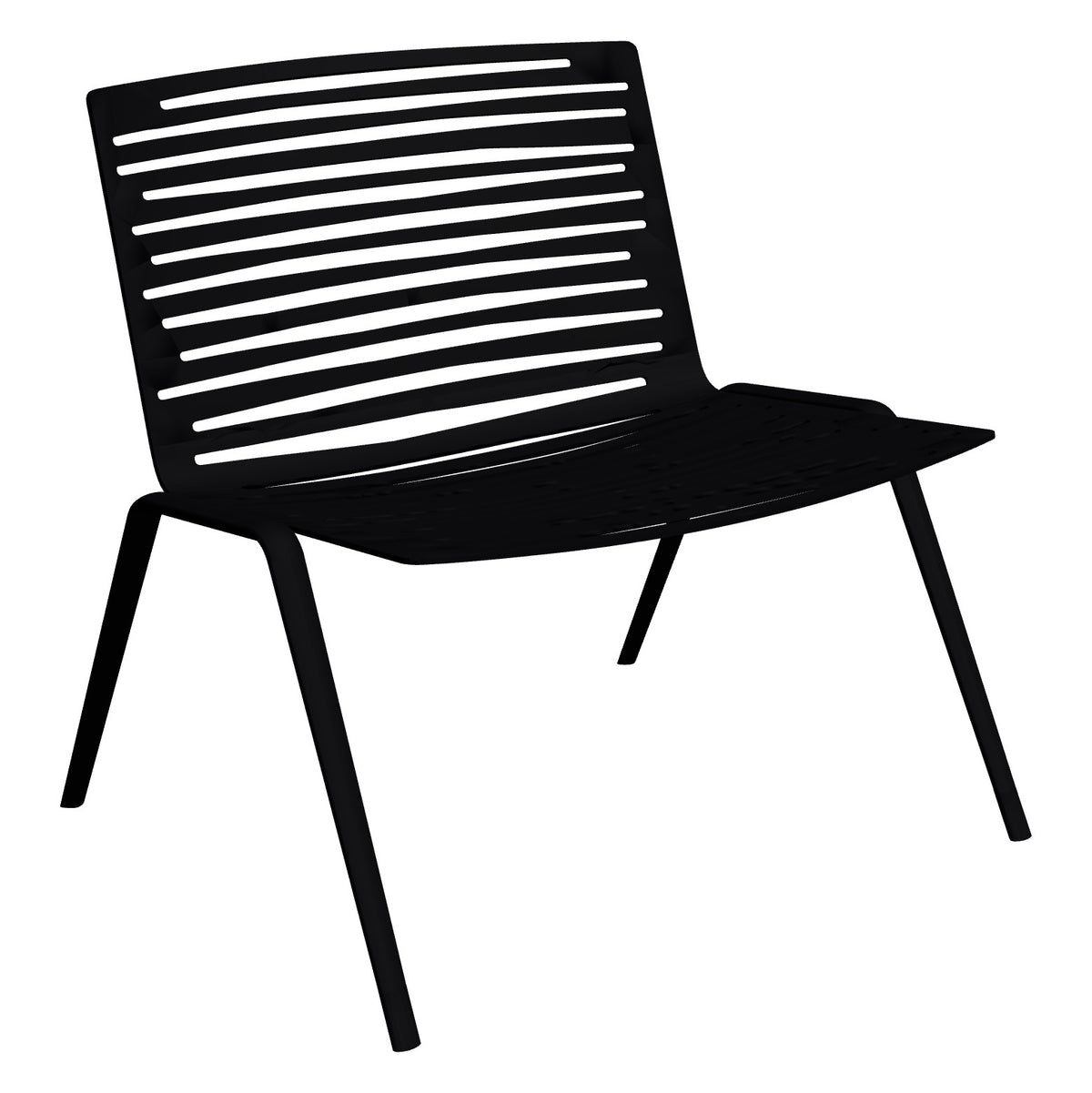 Fast Zebra Fauteuil lounge sans accoudoirs Black 2