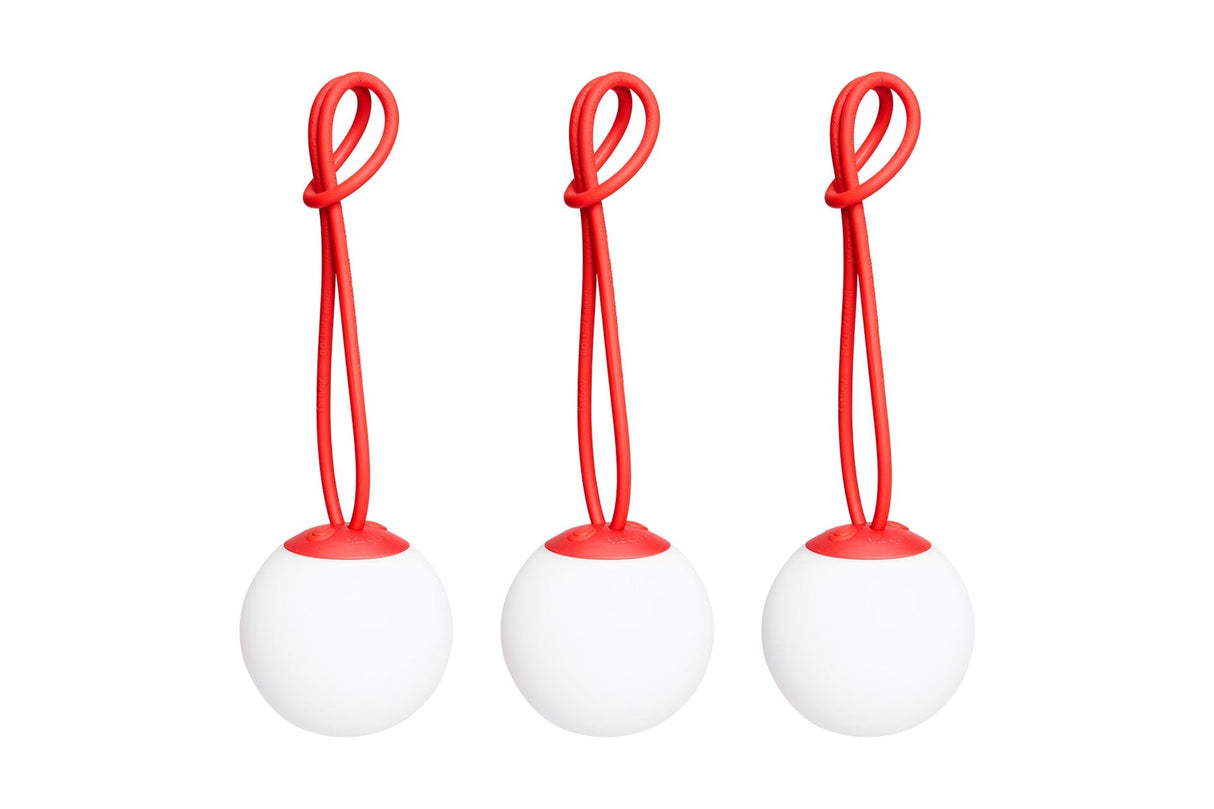 Fatboy Bolleke Mini Set 3 Lampes sans fil LED Outdoor Red