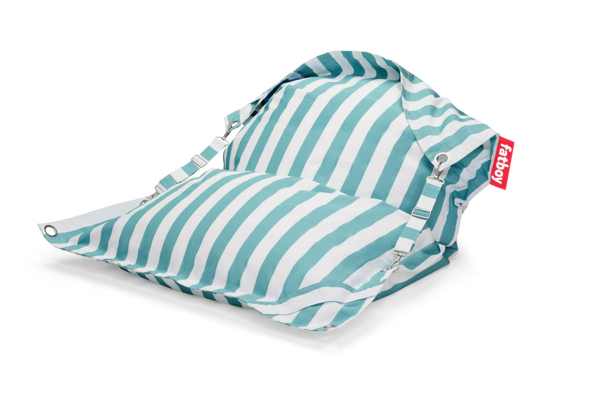 Fatboy Buggle Up Outdoor Pouf Sac 2 places Outdoor Olefin Stripe Azur Olefin