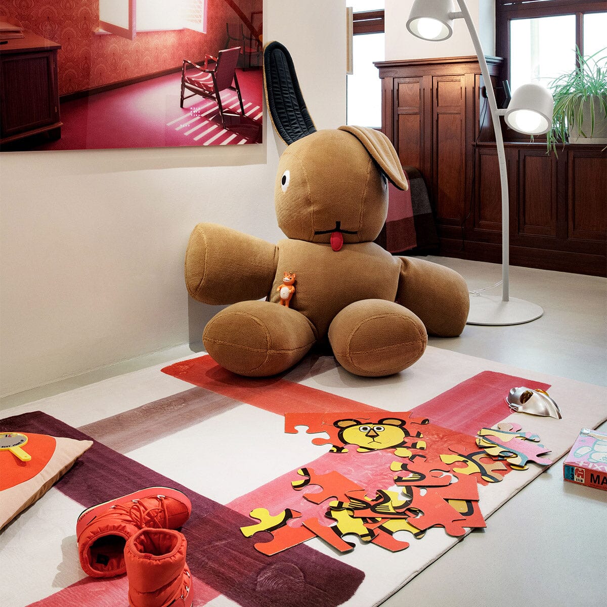 Fatboy Co9 XS Teddy Lapin peluche Indoor Polyester polaire très doux