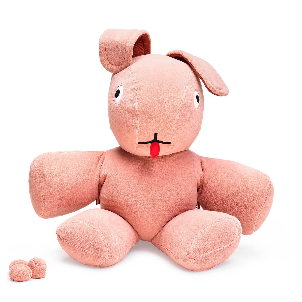 Fatboy Co9 XS Teddy Lapin peluche Indoor Polyester polaire très doux Cheeky Pink Polyester