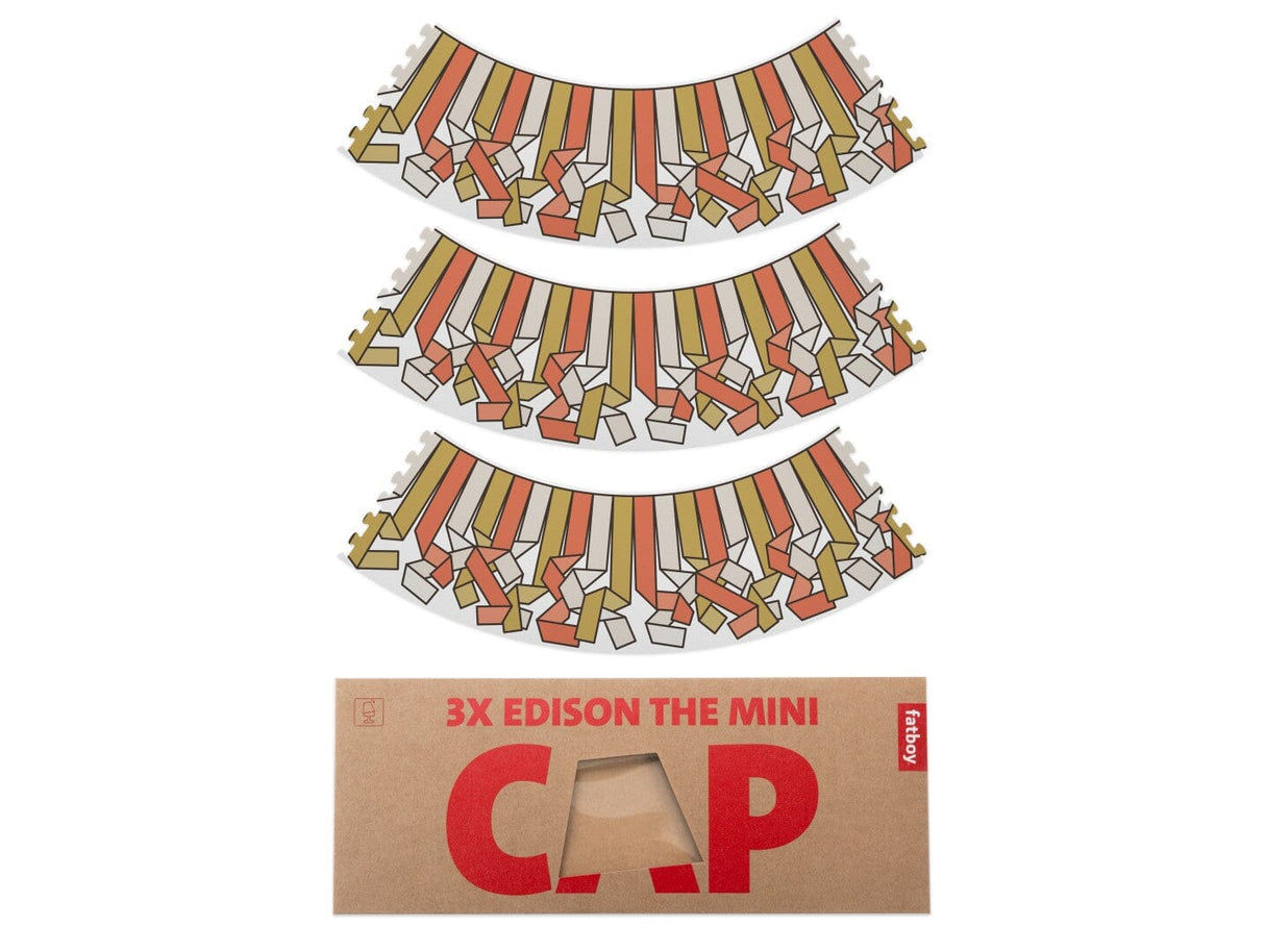 Fatboy Edison the Mini Cappie Set de 3 abat-jours amovibles Serpentine Gold Honey