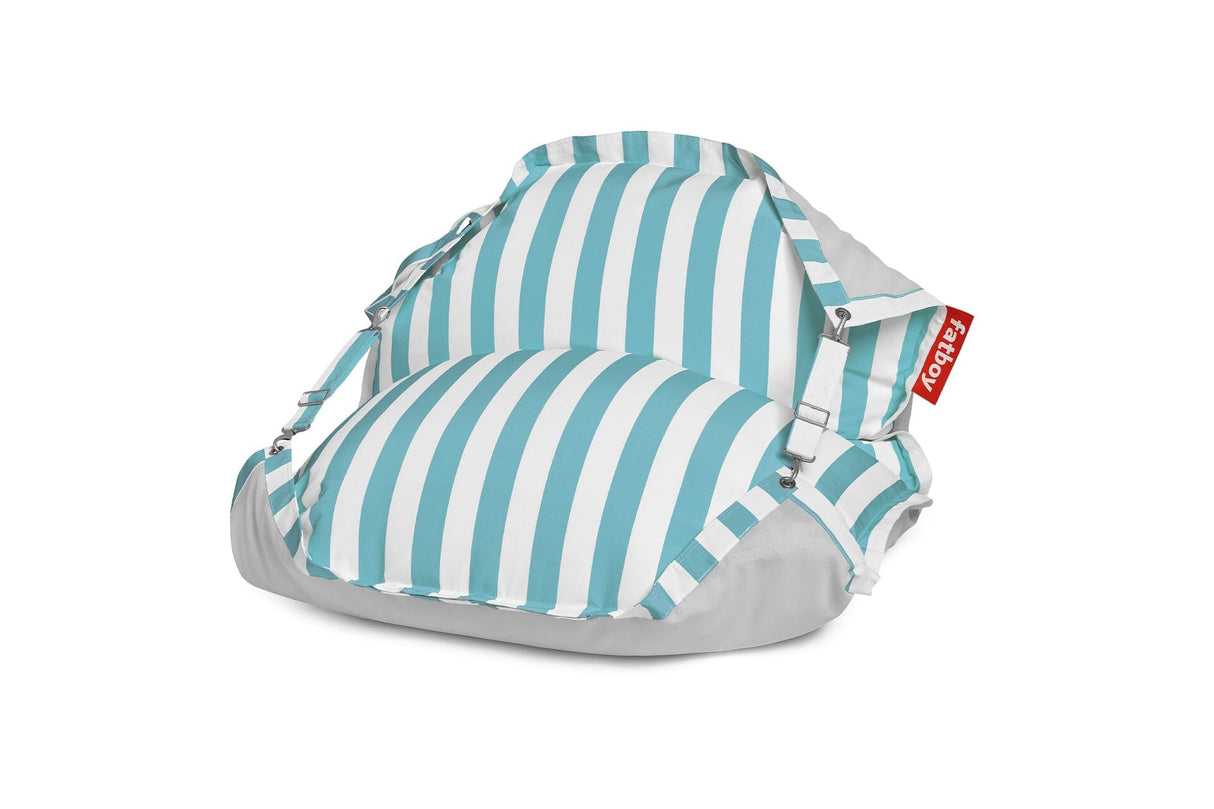 Fatboy Floatzac Pouf matelas Flottant Outdoor Sunbrella Stripe Azur Olefin