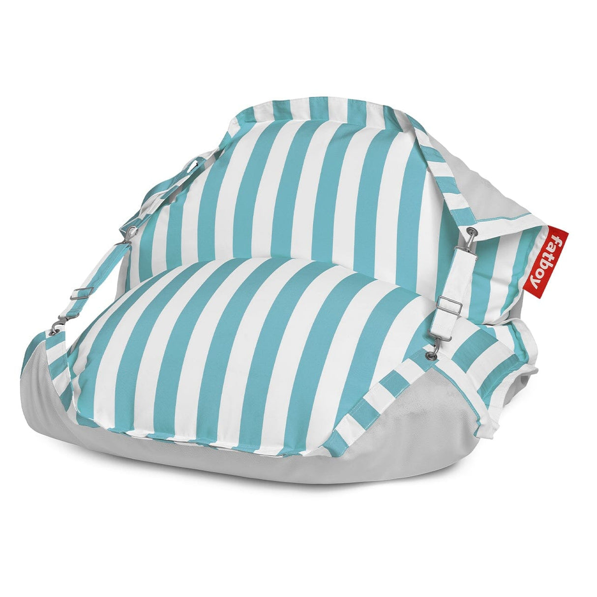 Fatboy Floatzac Pouf matelas Flottant Outdoor Sunbrella Stripe Azur Olefin
