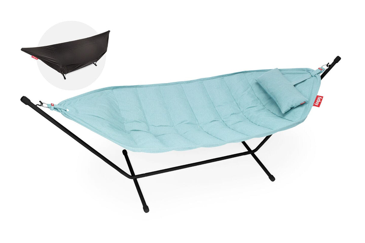 Fatboy Headdemock Superb Deluxe Hamac Outdoor avec structure et têtière Pacific Blue