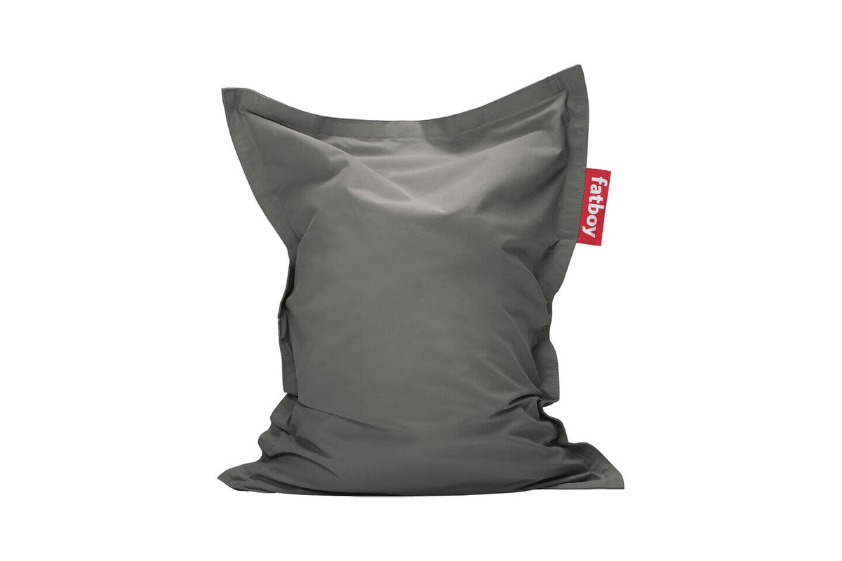 Fatboy Junior Canvas Recycled Pouf Sac Indoor Charcoal Grey Canvas Recycled