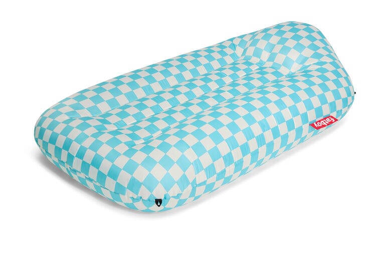 Fatboy Lamzac L Chaise longue / Pouf gonflable Chess Azur