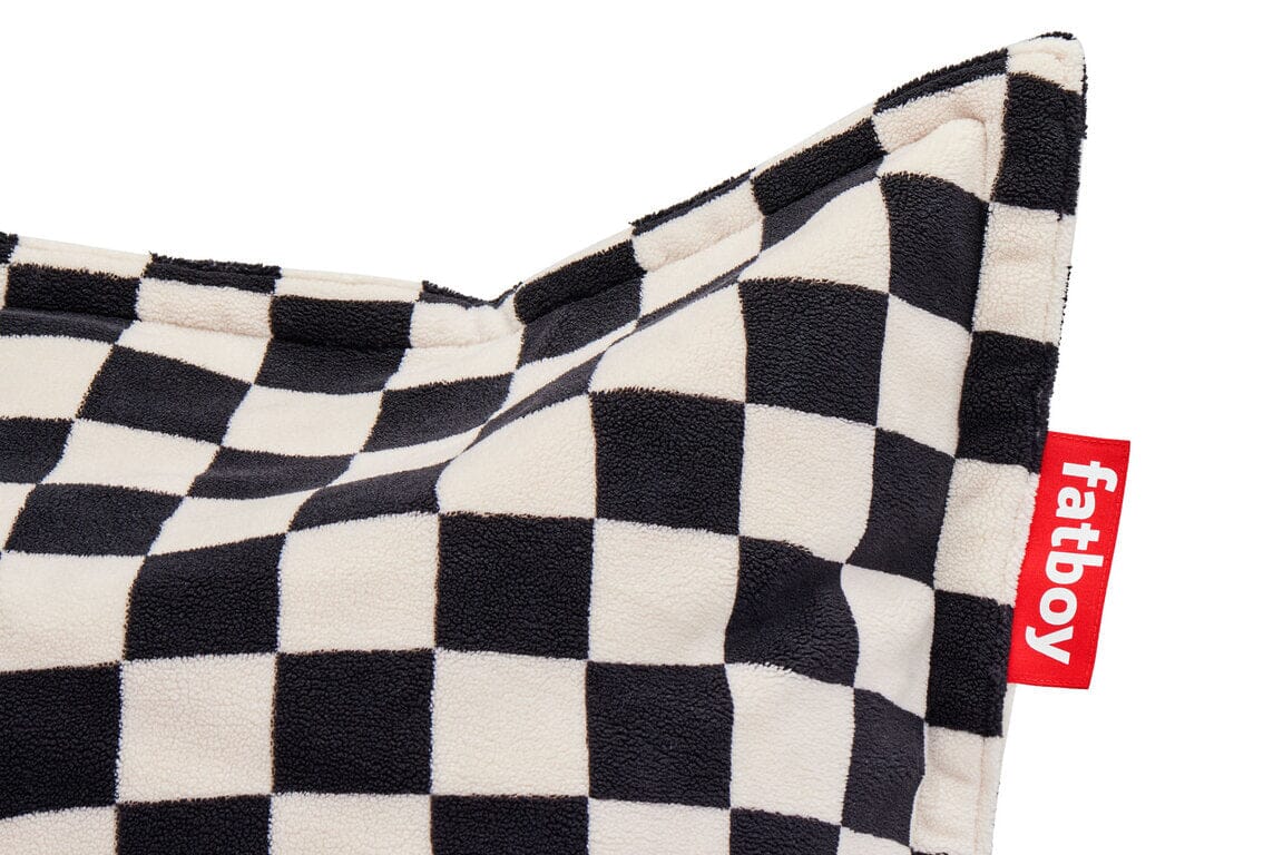 Fatboy Original Slim Teddy Chess Pouf Sac Indoor Polyester polaire très doux