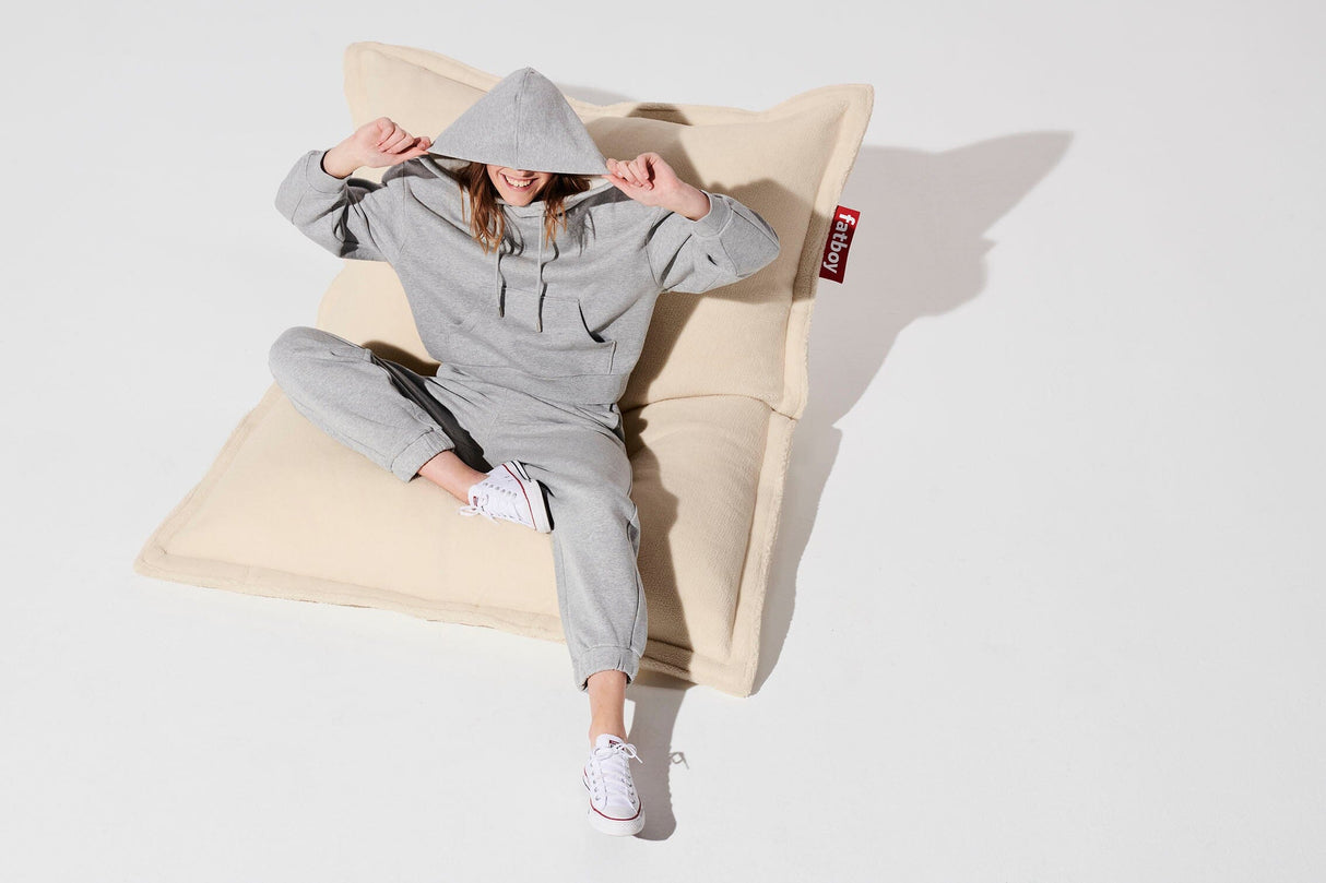 Fatboy Original Slim Teddy Pouf Sac Indoor Polyester polaire très doux