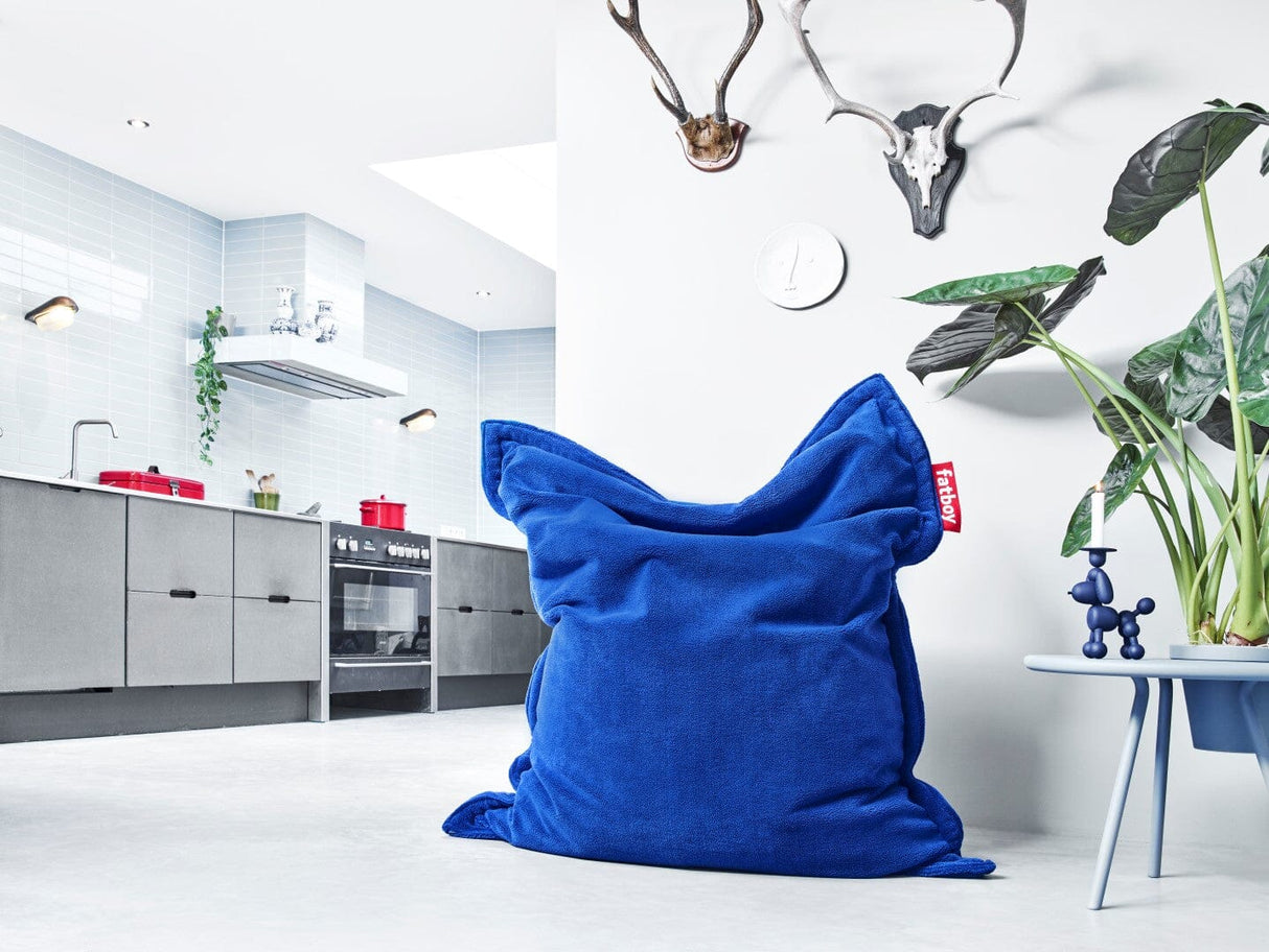 Fatboy Original Slim Teddy Pouf Sac Indoor Polyester polaire très doux