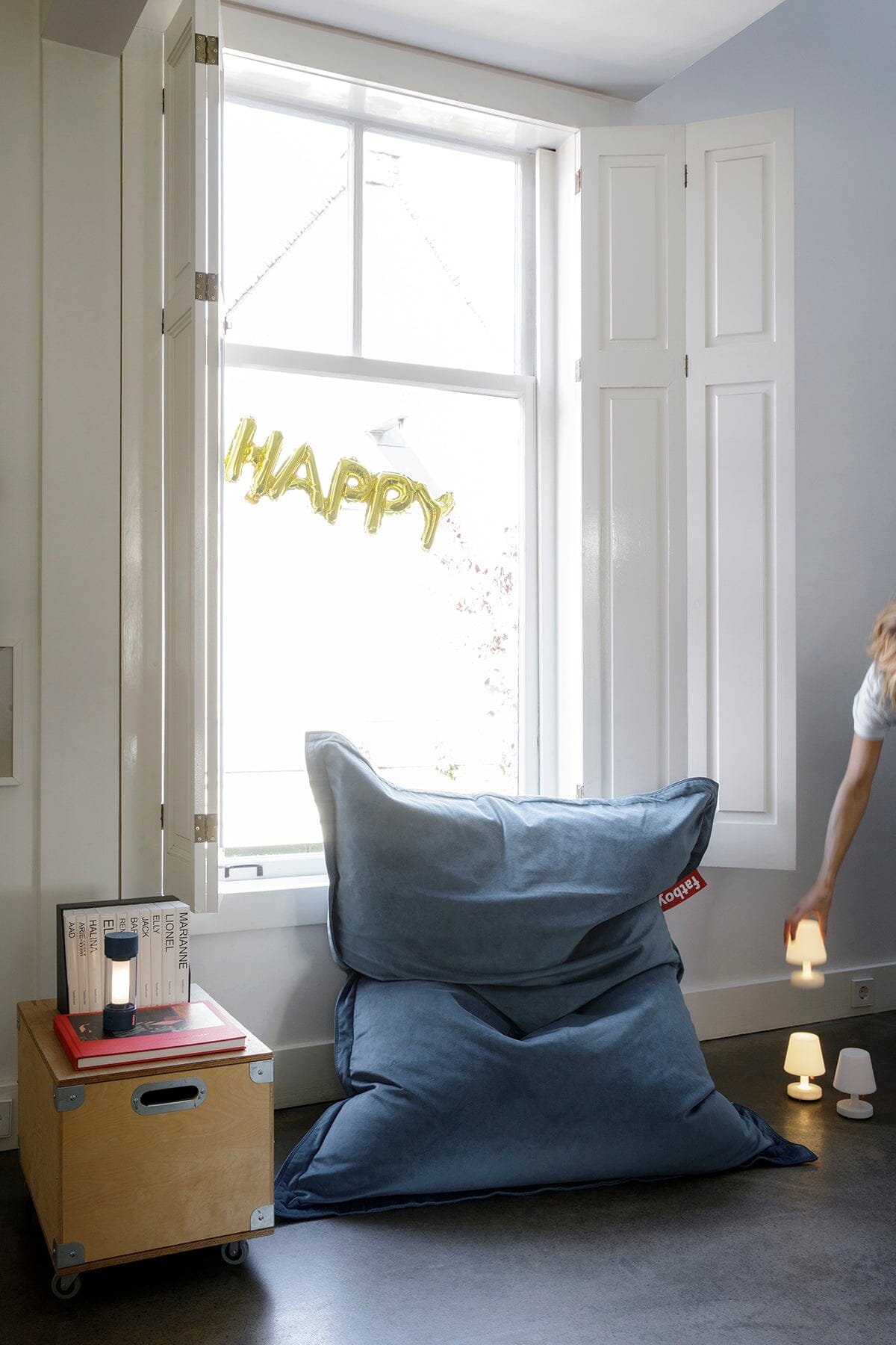 Fatboy Original Slim Velvet Pouf Sac Indoor Polyester effet velour