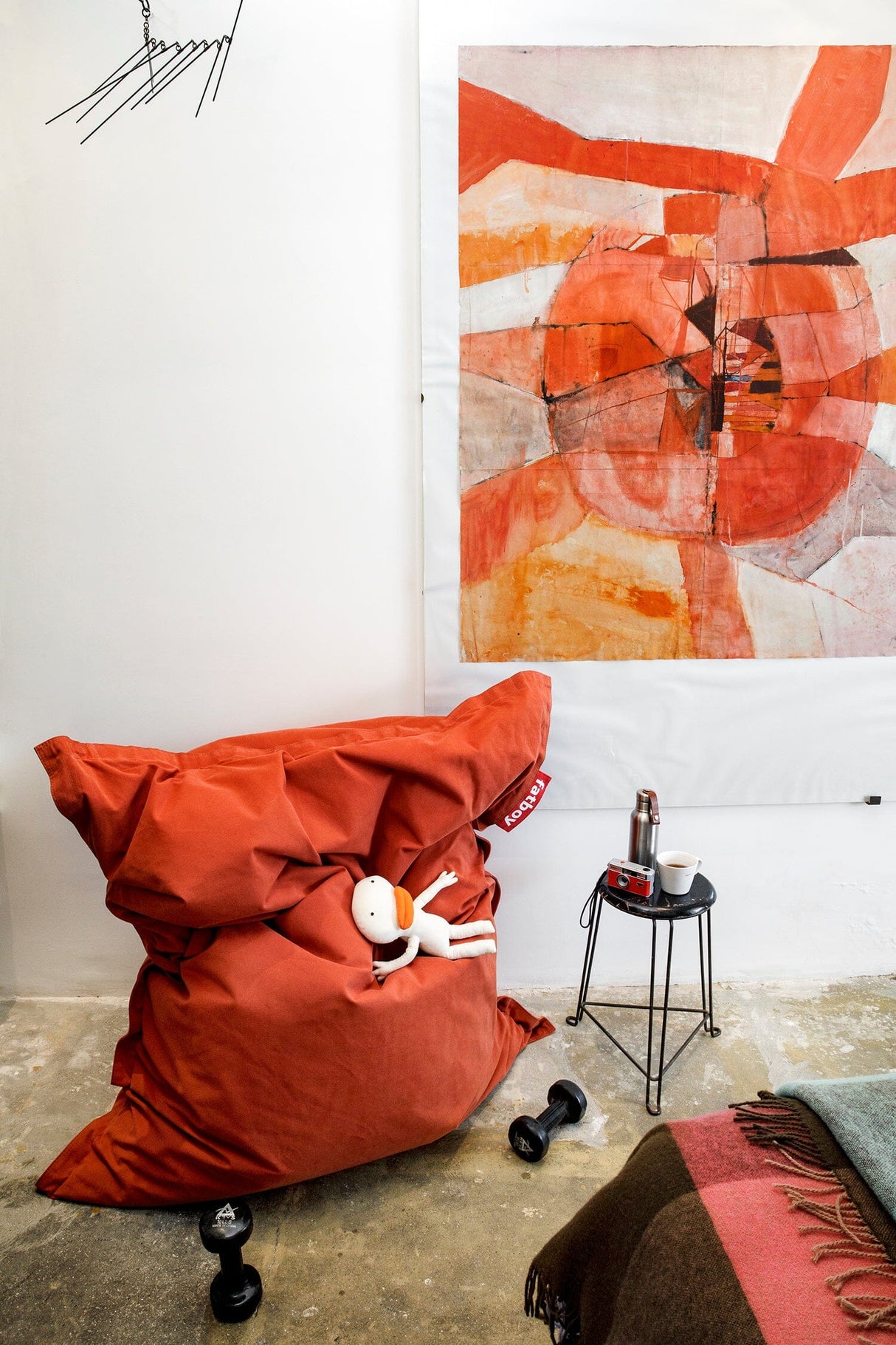 Fatboy Original Stonewashed Pouf Sac Indoor Coton délavé