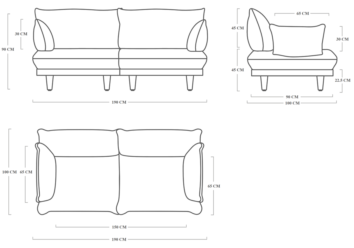 Fatboy Paletti Royal Lounge Sofa Canapé 2 places
