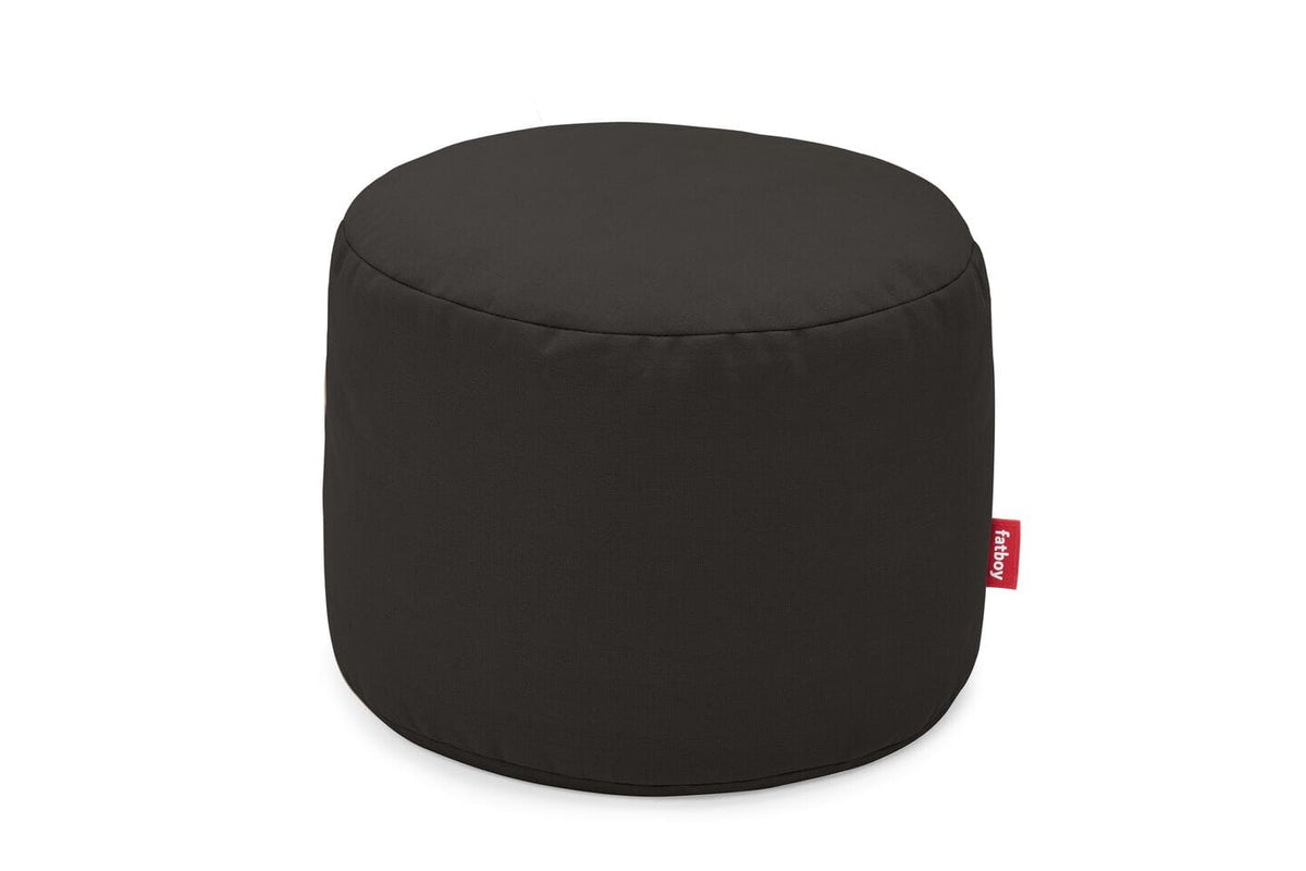 Fatboy Point Canvas Recycled Pouf rond Ø 50cm Indoor Black Licorice