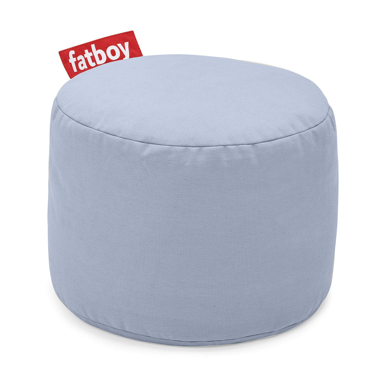 Fatboy Point Stonewashed Pouf rond Ø 50cm Indoor Coton délavé Misty Blue Stonewashed (Coton)
