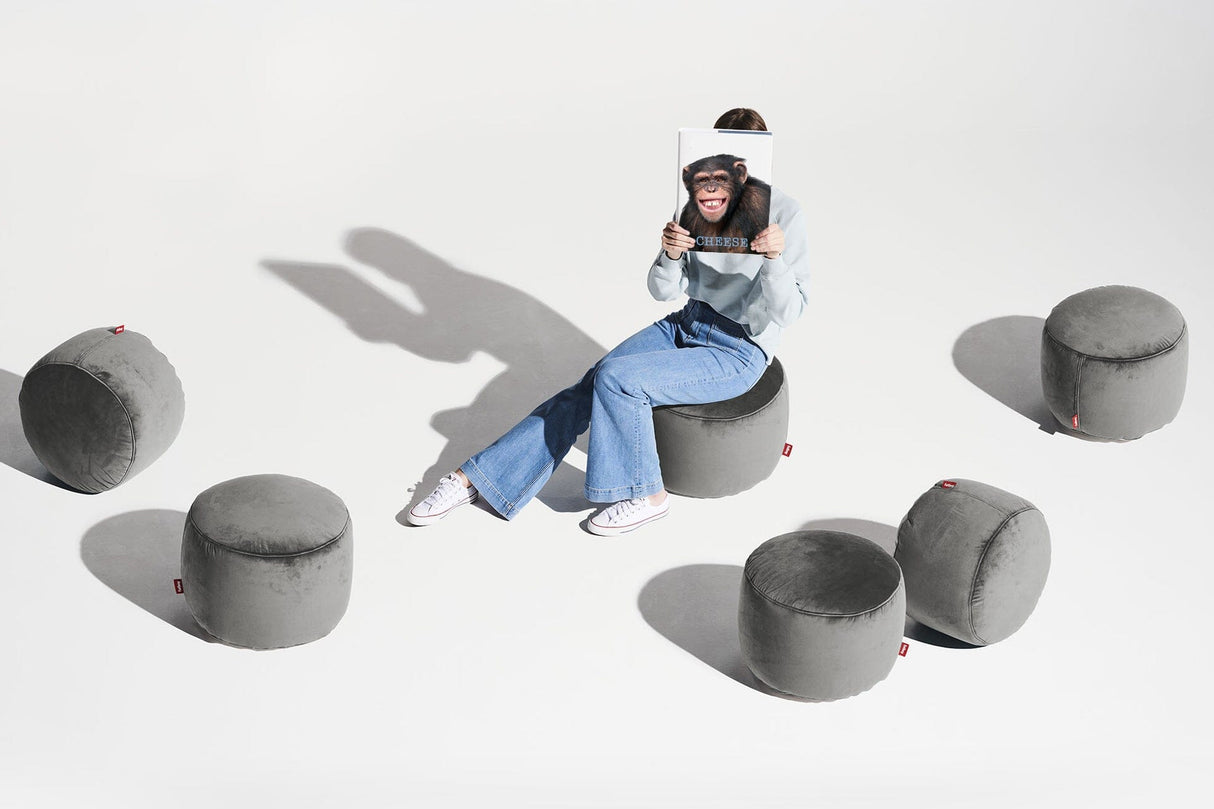 Fatboy Point Velvet Pouf rond Ø50cm Indoor Polyester effet velour